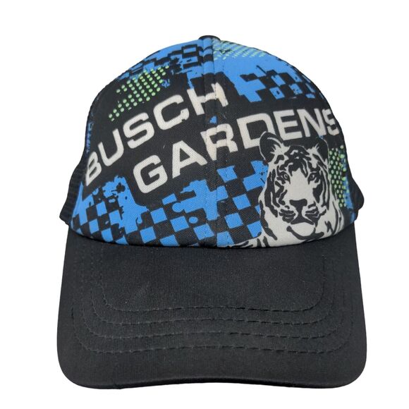 Busch Gardens Adult Strapback Trucker Hat Multicolor One Size Mesh Back SeaWorld - Picture 1 of 8